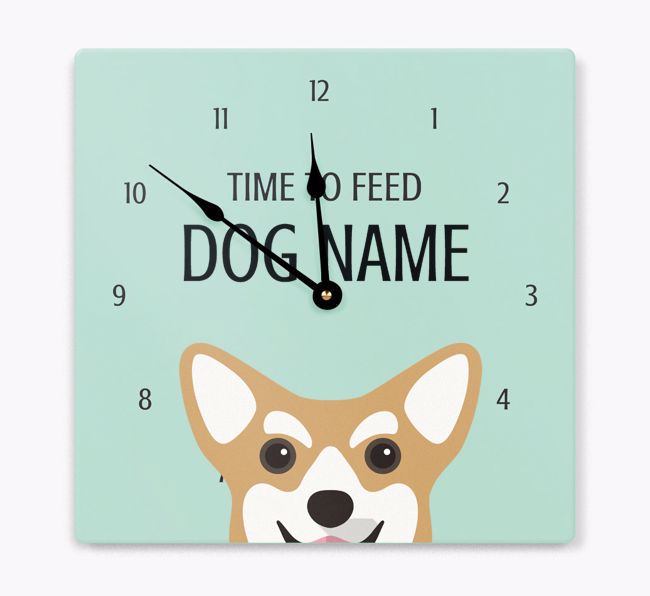 Time To Feed: Personalized {breedFullName} Wall Clock